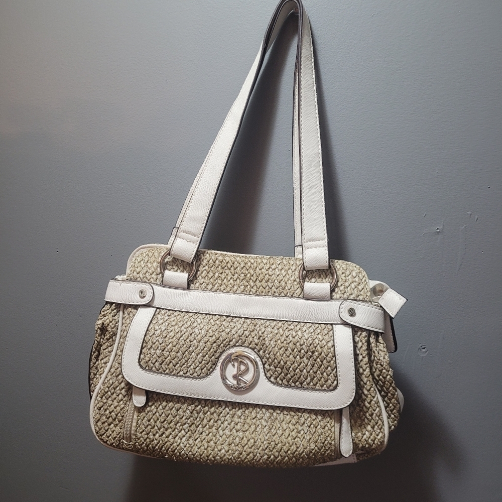 Rosetti White and Tan Purse